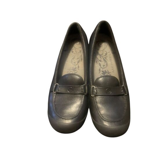 Merrell Womens Black Leather Loafer Slip On Shoes Size 8 - Picture 3 of 16
